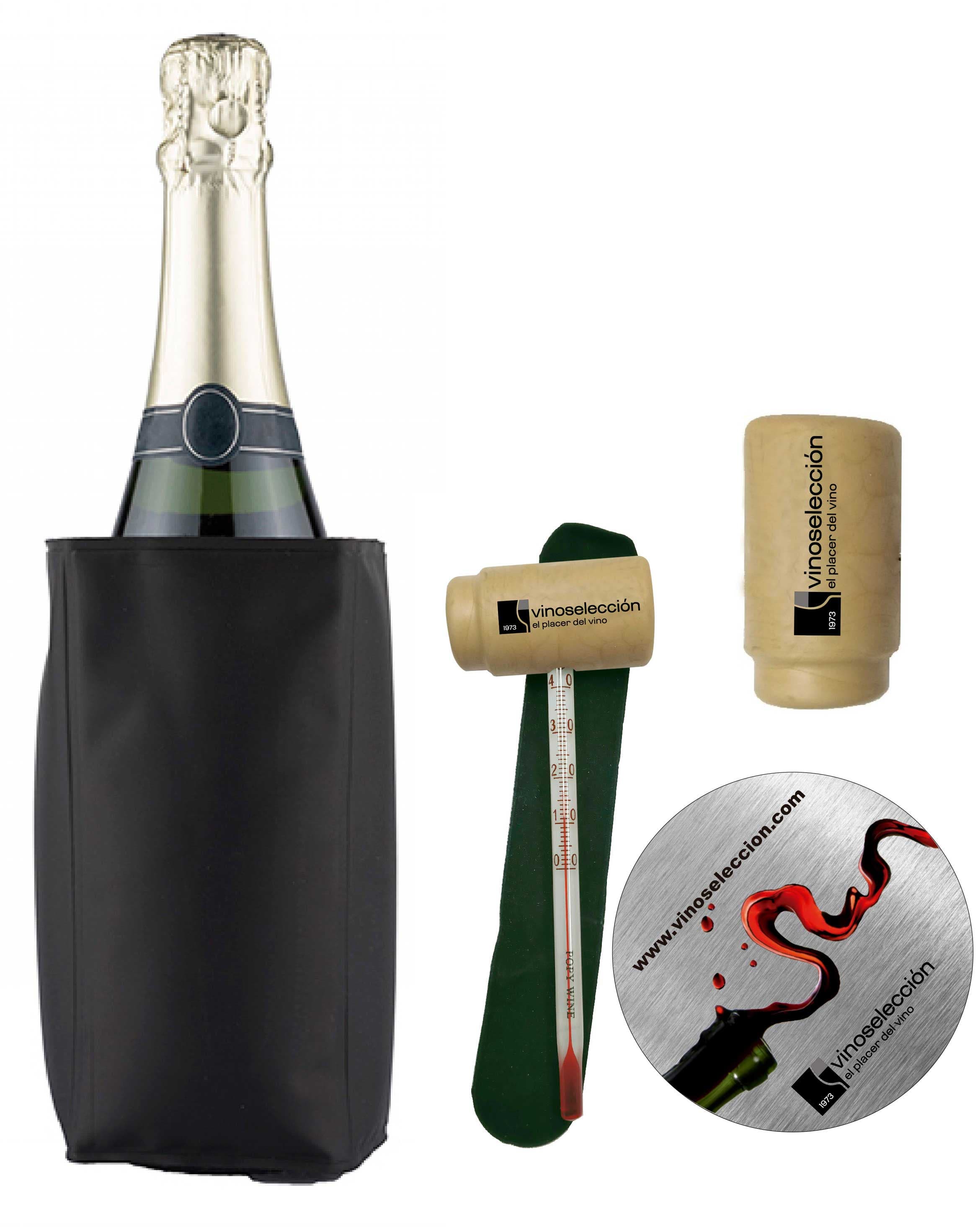 Funda de frío Oxlo con 4 bloques de gel y termómetro – de Vinoselección – en Vinoselección