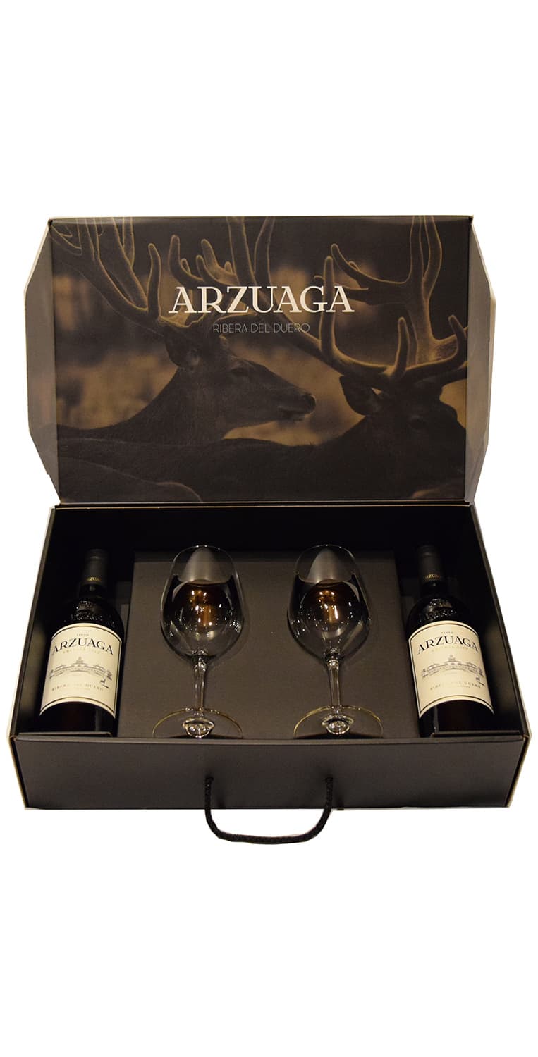 Arzuaga Crianza | 2 botellas + 2 copas Riedel – de Vinoselección – en Vinoselección