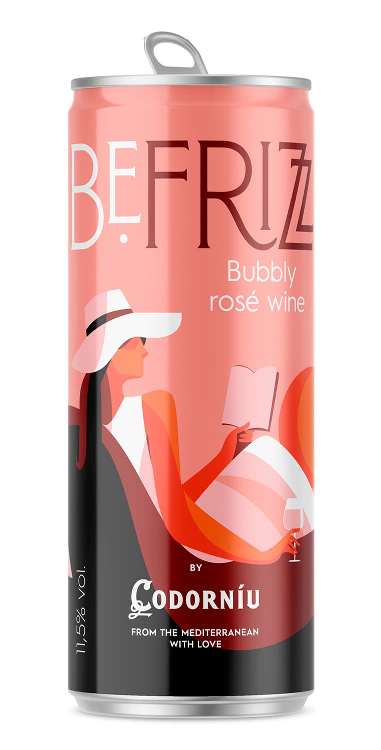 Codorníu Be Frizz Rosé | Formato lata – de Vinoselección – en Vinoselección