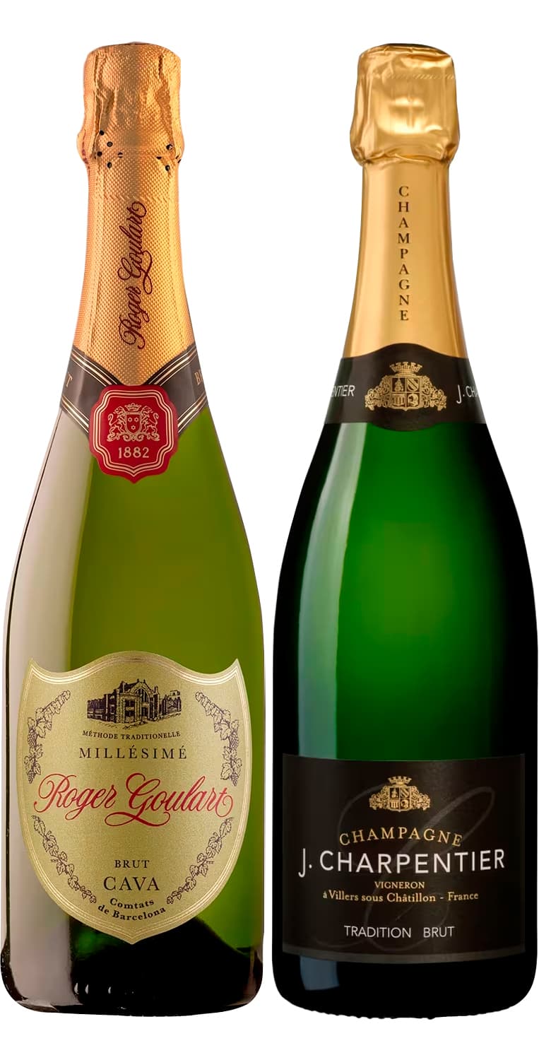 Roger Goulart Brut Millésimé 2023 y J. Charpentier Tradition Brut – de Vinoselección – en Vinoselección