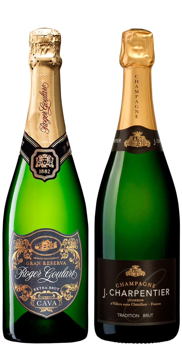 Roger Goulart Gran Reserva Extra Brut 2021 y J. Charpentier Tradition Brut – de Vinoselección – en Vinoselección