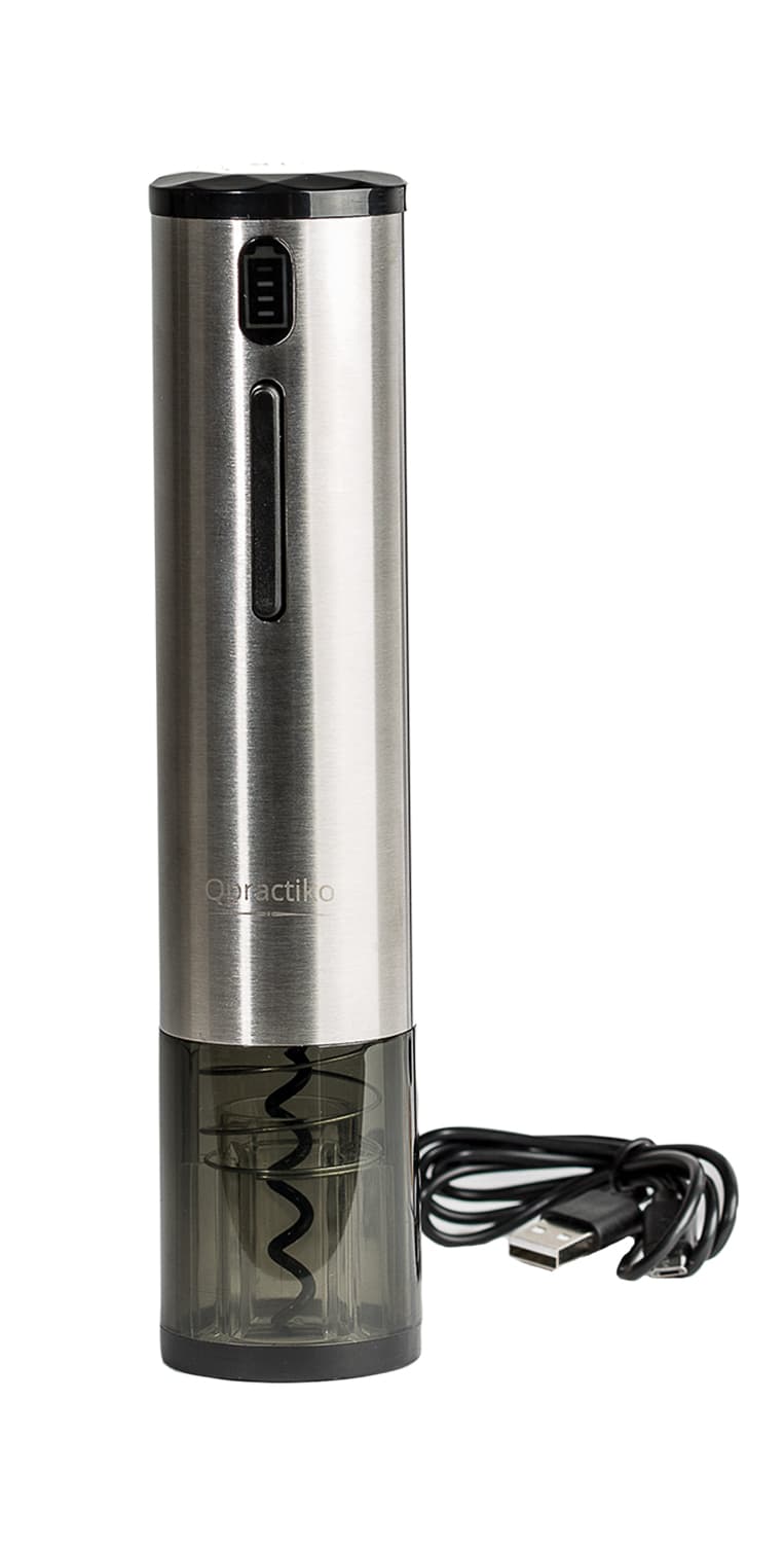 Sacacorchos eléctrico ‘Recargable USB’ + Cortacápsulas – de Vinoselección – en Vinoselección