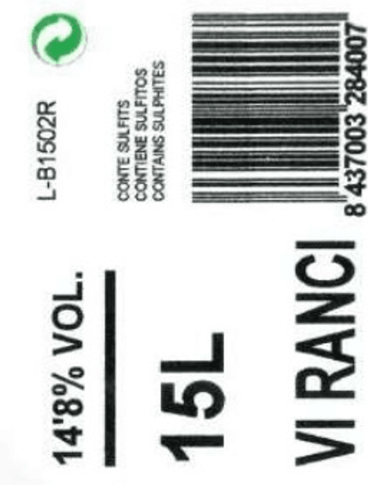 Cellers Tarroné Vi Ranci 15L – de Cellers Tarroné – en Petit Celler