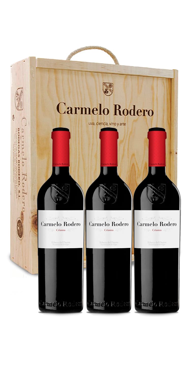 Carmelo Rodero Crianza | Estuche de 3 botellas – de Vinoselección – en Vinoselección