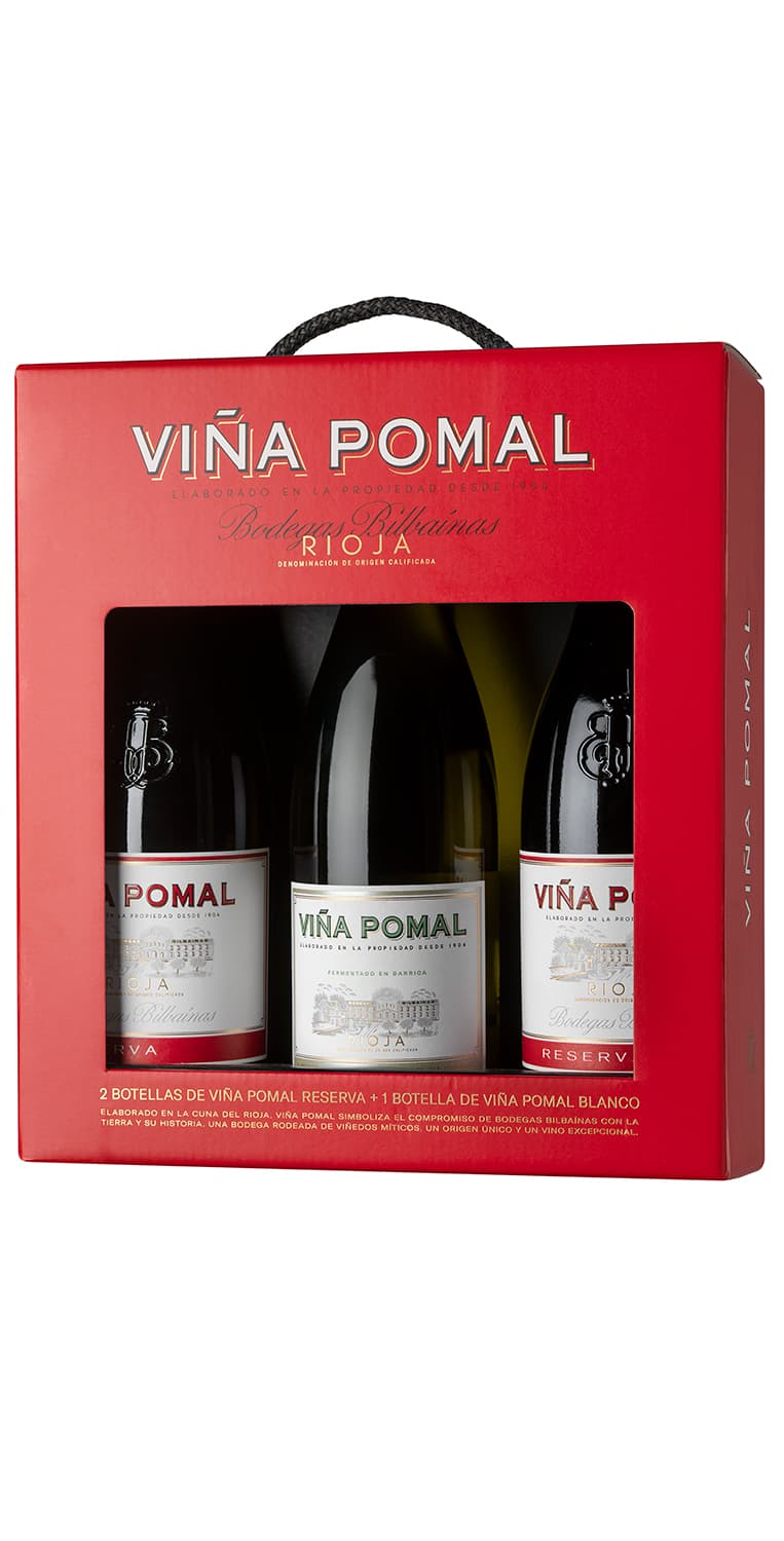 Estuche Viña Pomal Reserva y Viña Pomal Blanco FB (2+1) – de Vinoselección – en Vinoselección