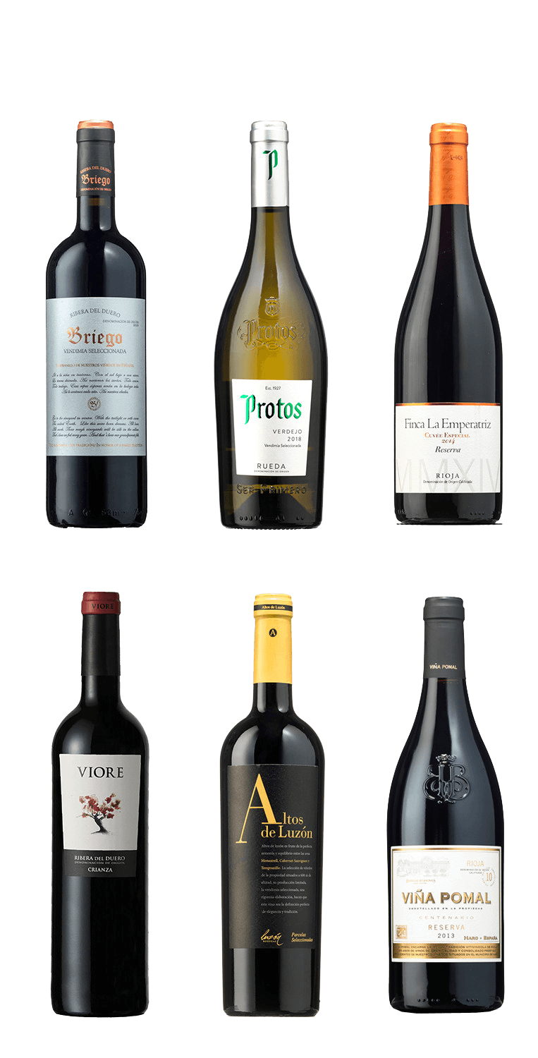 Seis grandes vinos a un precio único – de Vinoselección – en Vinoselección