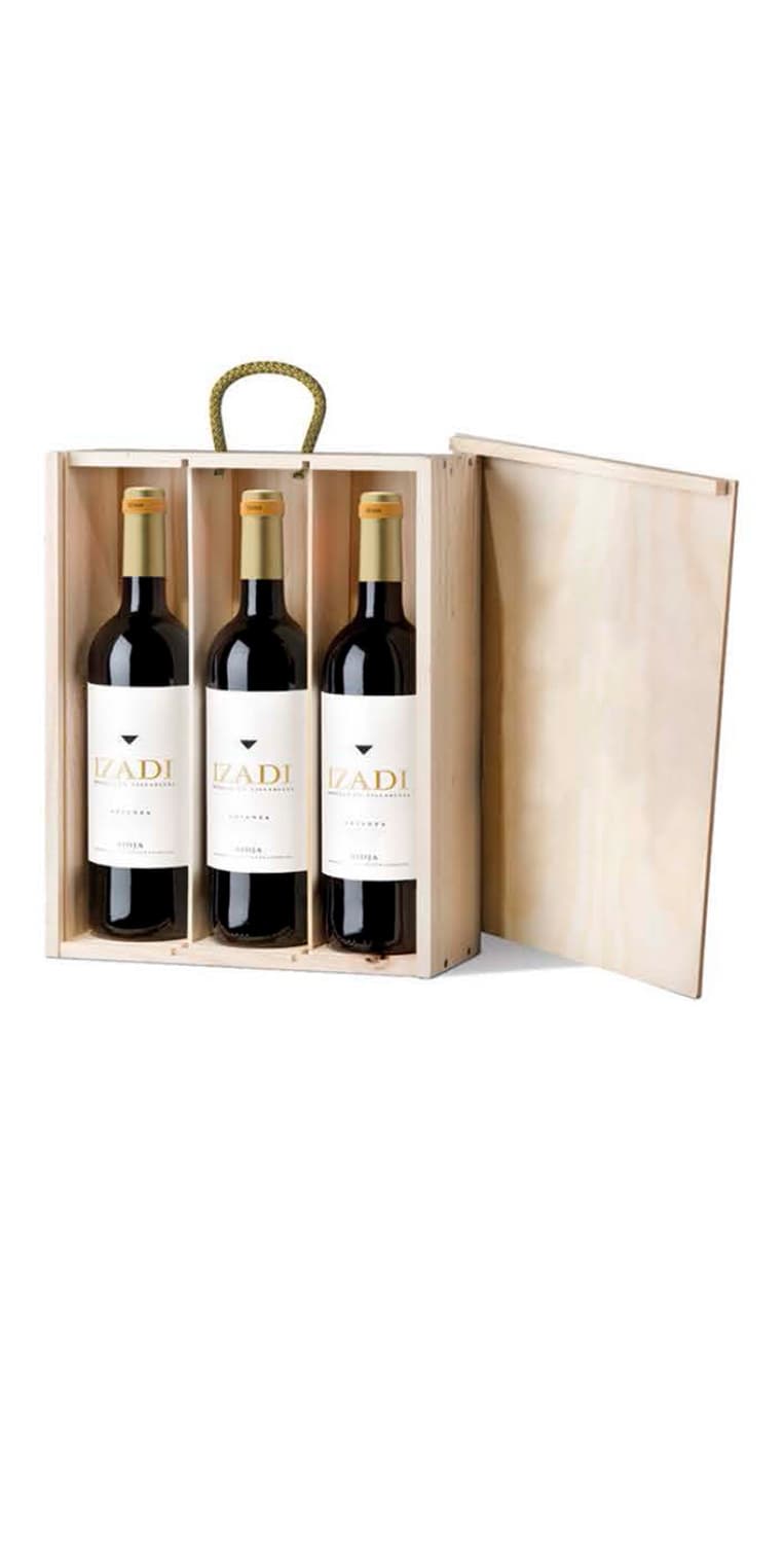 Izadi Crianza | Estuche de 3 botellas – de Vinoselección – en Vinoselección