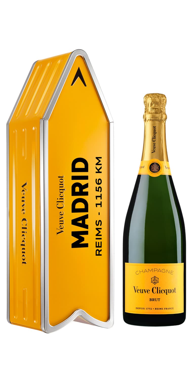 Veuve Clicquot Yellow Label Arrow Madrid | Estuche – de Vinoselección – en Vinoselección