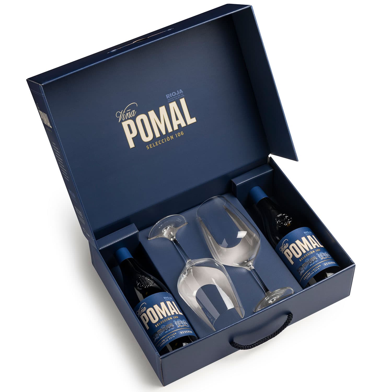Viña Pomal 106 Barricas Reserva | 2 botellas + 2 copas – de Vinoselección – en Vinoselección